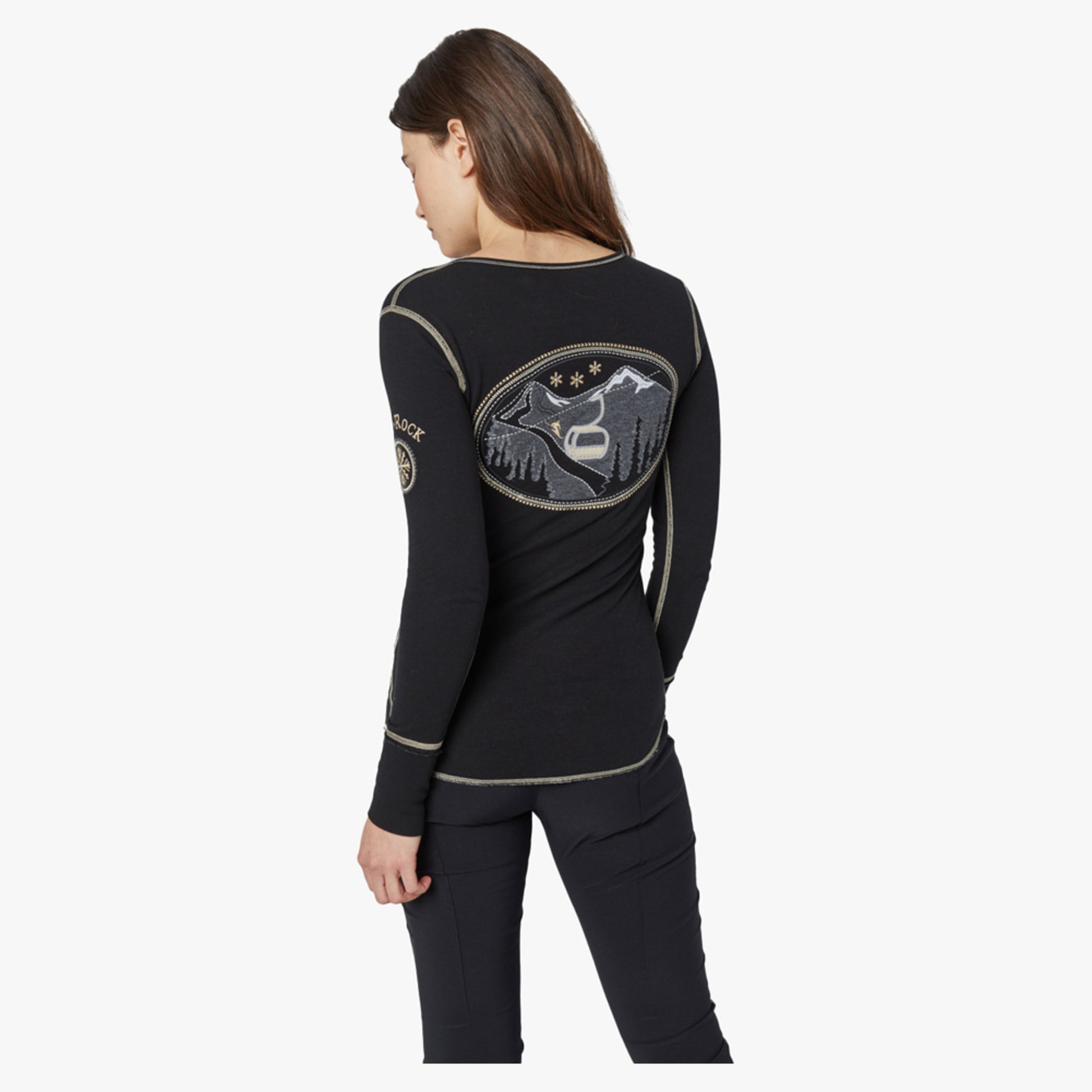 Alp-N-Rock Elia Women's Henley Shirt - Black - XL