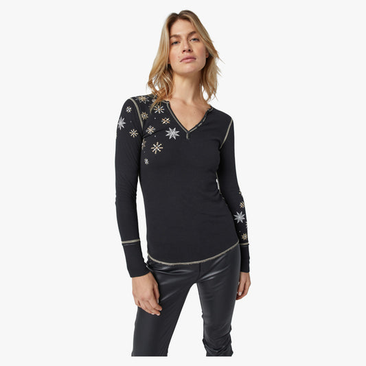 Alp-N-Rock Estee Women's Henley Shirt - Black - XL