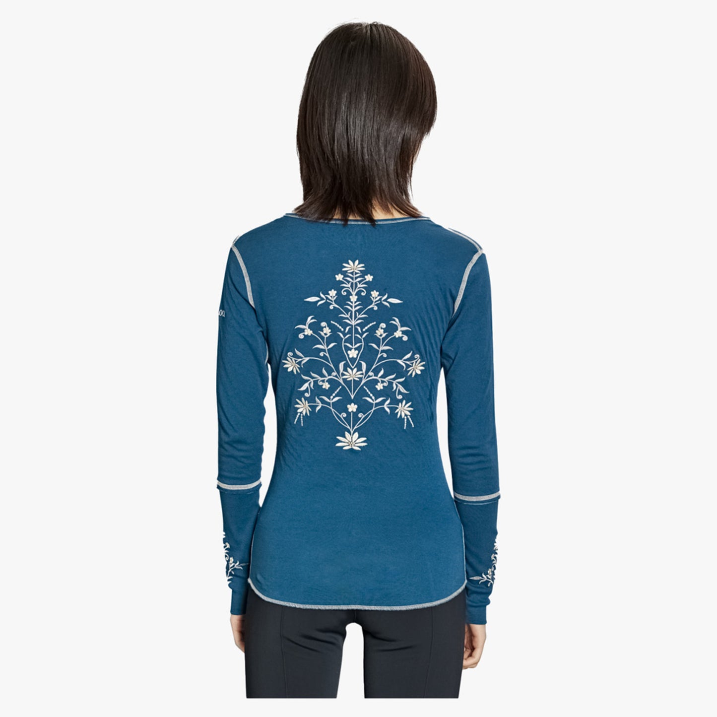 Alp-N-Rock Flora Women's Henley Shirt - Teal Blue - XL