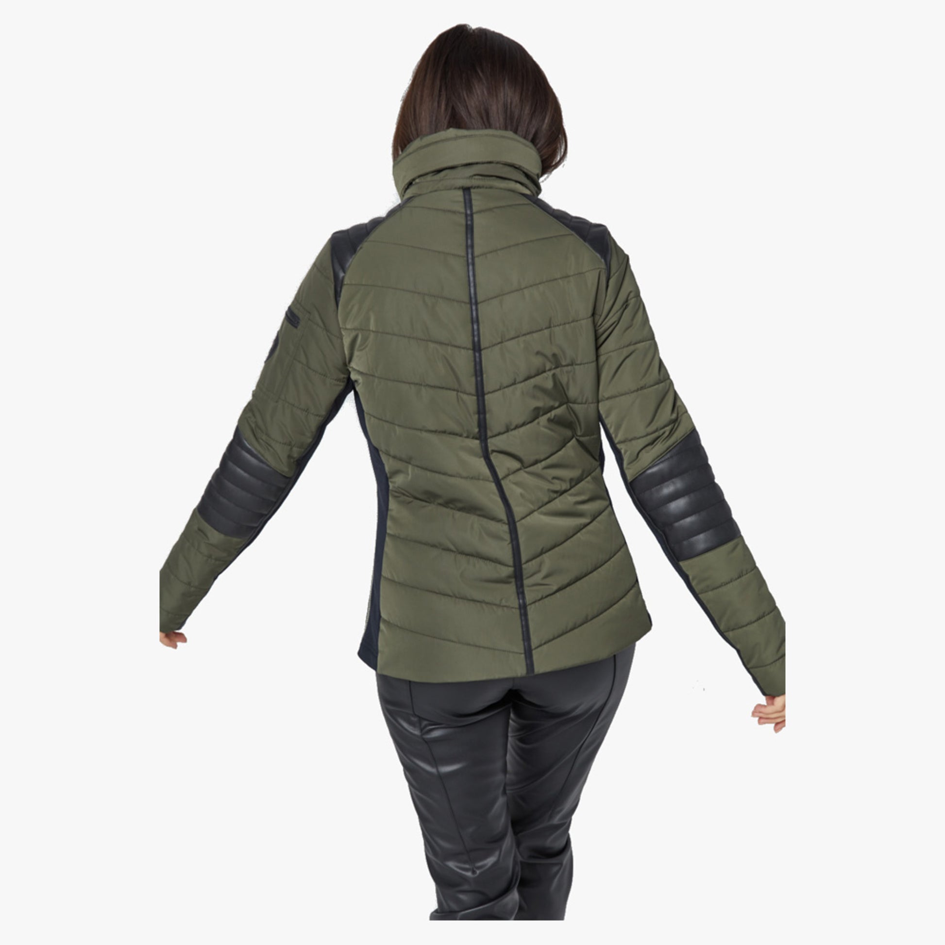 Alp-N-Rock Machina Women's Moto Jacket - Olive - XL