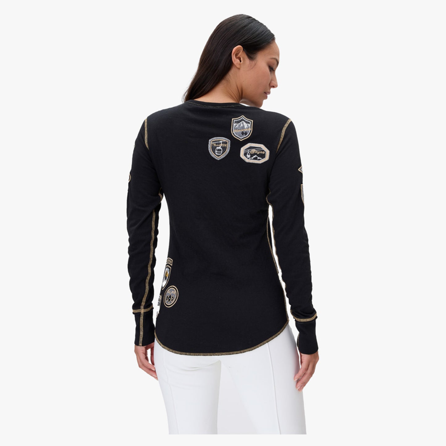Alp-N-Rock Ski USA Women's Crew Shirt - Black - XL