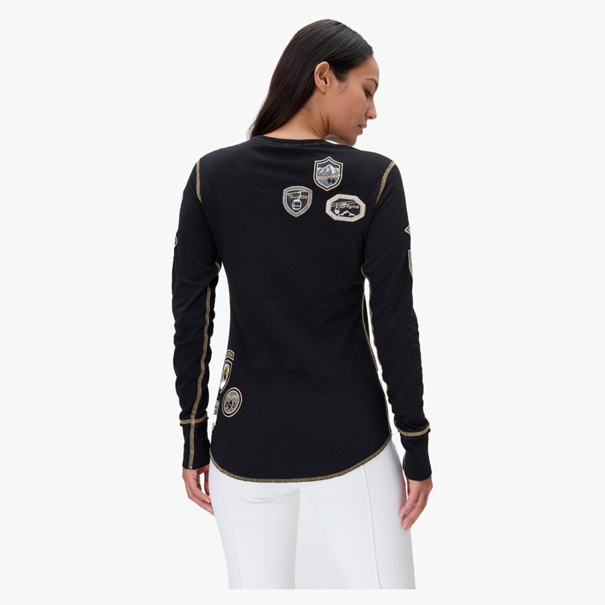 Alp-N-Rock Ski USA Women's Crew Shirt - Black - XL