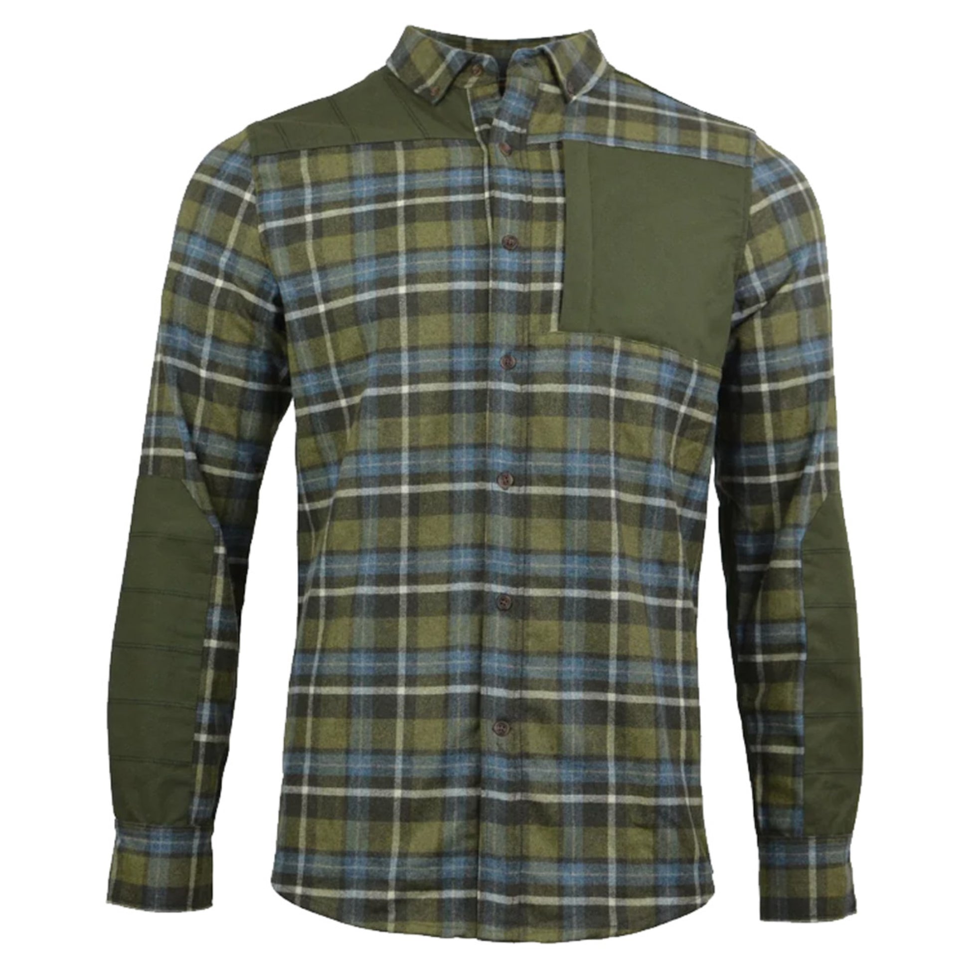 Alps & Meters Touring Men's Flannel - GREEN PLAID - XL