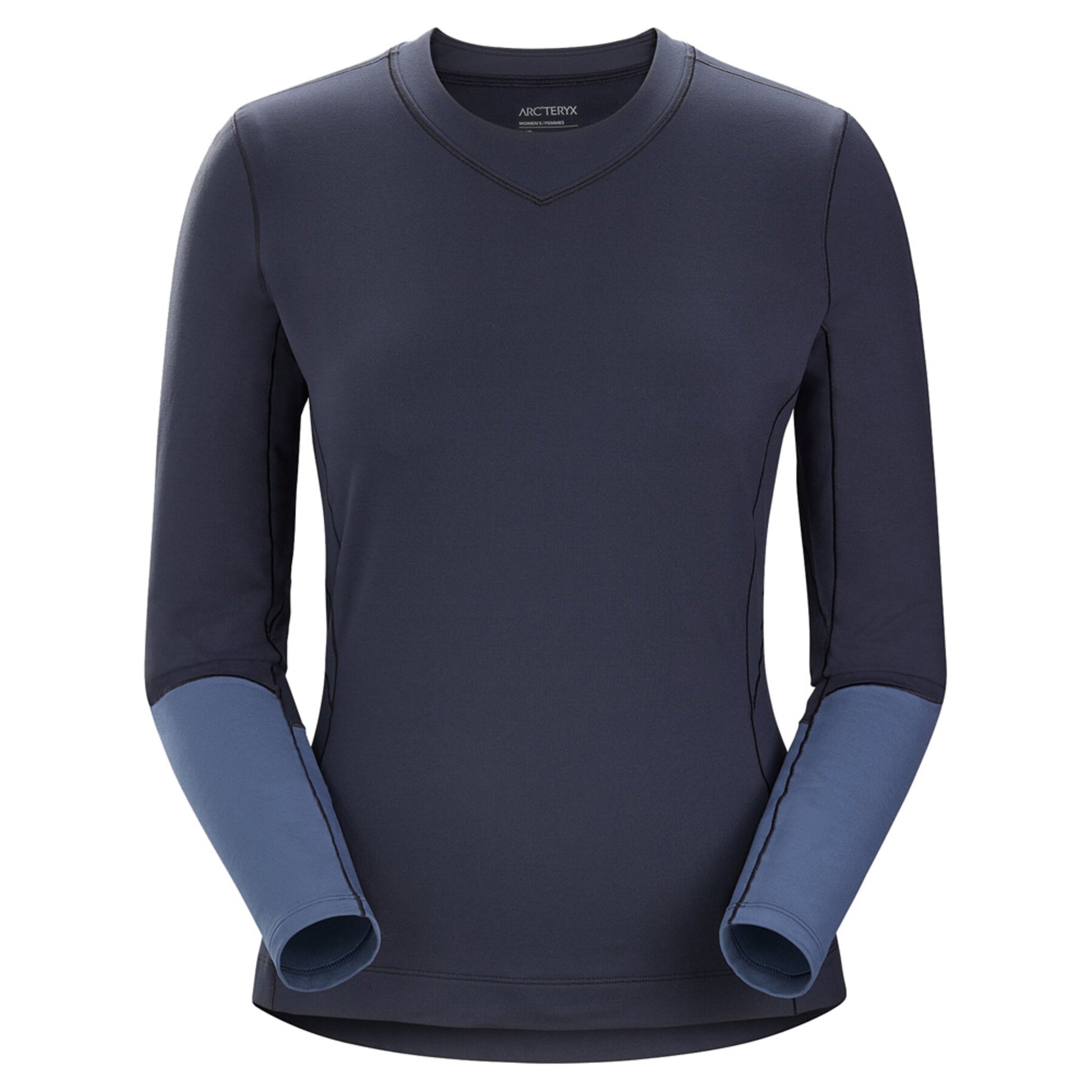 Arc'teryx Rho LT Longsleeve Women's Crew - BLACK SAPHIRE_M - XS