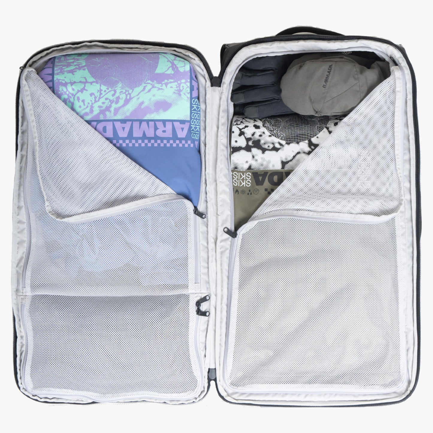 Armada 90 L Travel Roller Bag - Black Afterglow