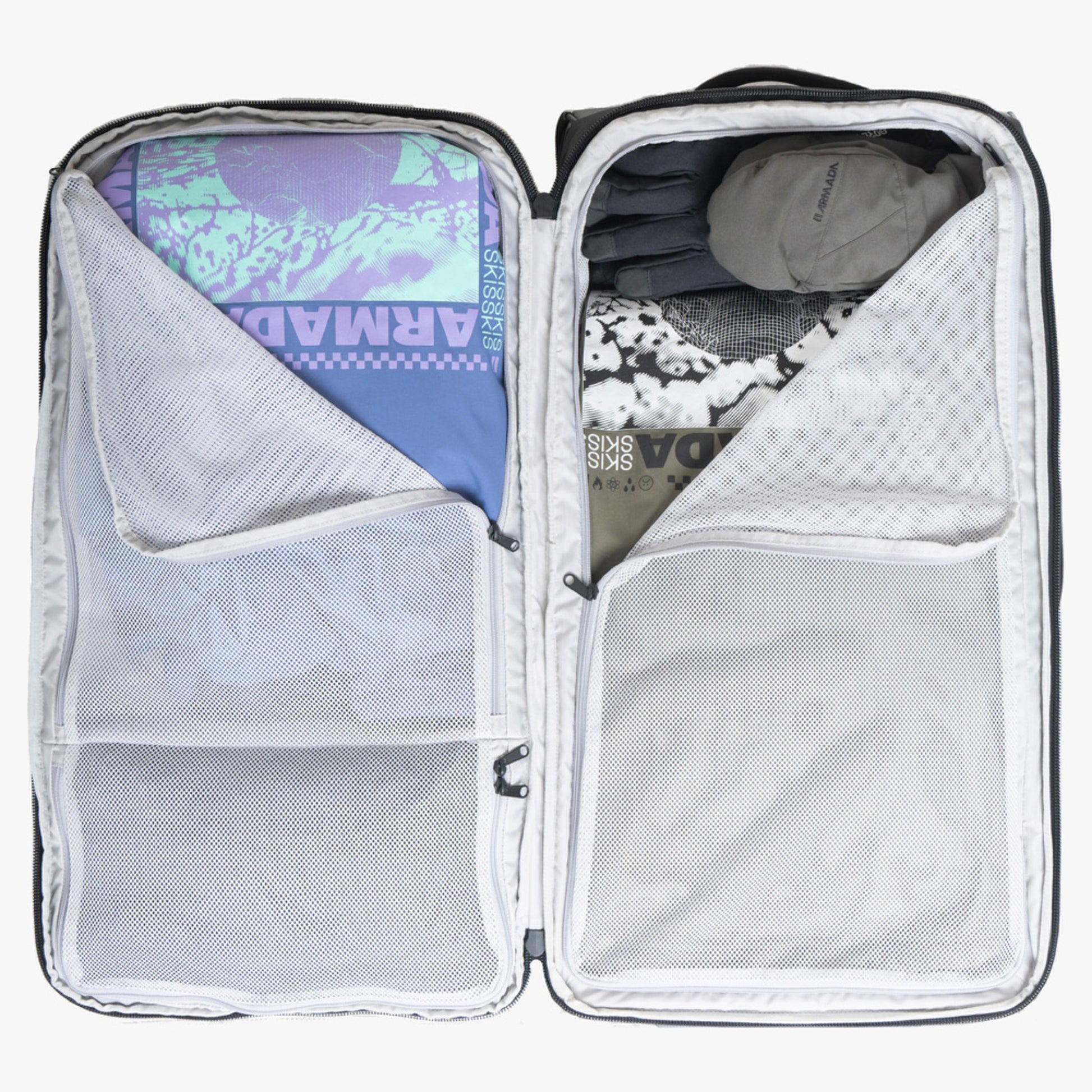 Armada 90 L Travel Roller Bag - Black Afterglow