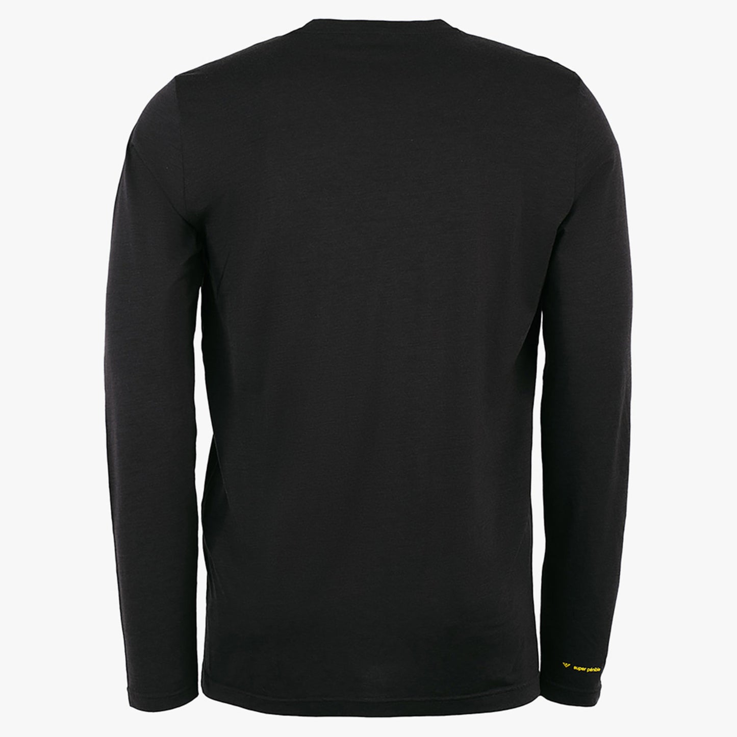 Black Crows Chevron Merino Blend Men's Long Sleeve - Black/Yellow - XL