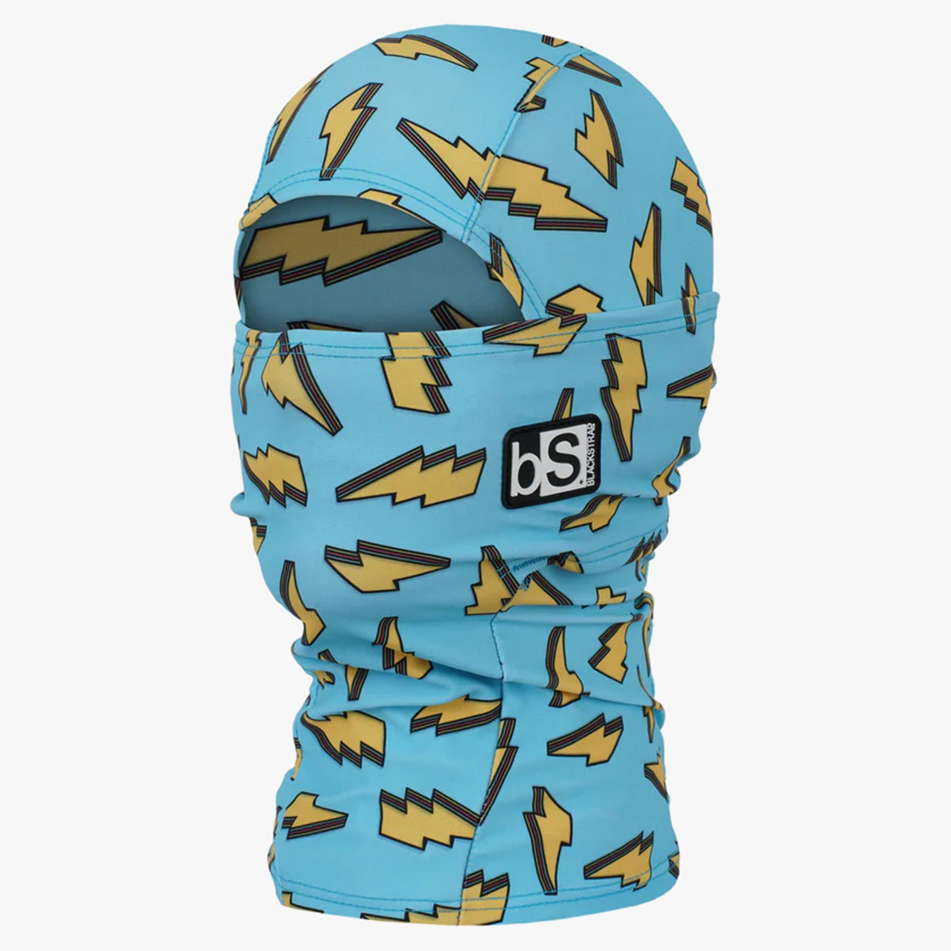 Black Strap The Kid's Hood Balaclava - Lightning Bolts