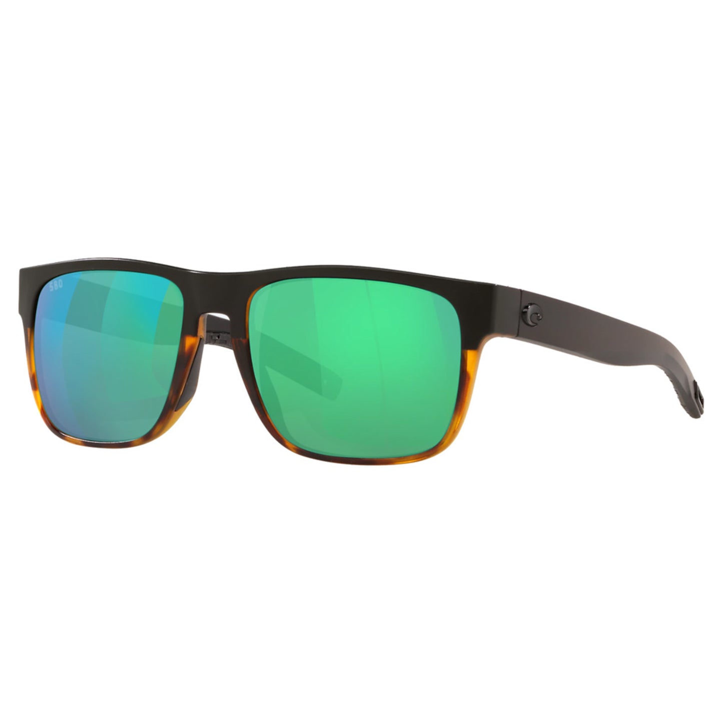 Costa Spearo Sunglasses - Glass Lens - MATTE BLACK SHI - GREEN MIRROR