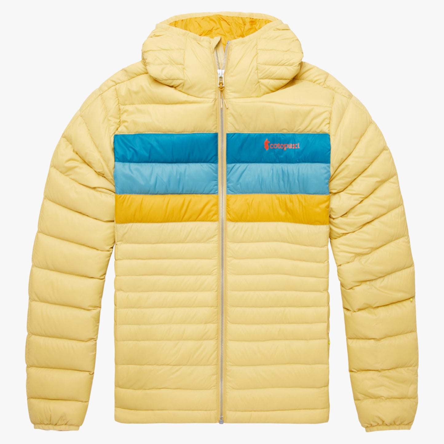 Cotopaxi Fuego Down Hooded Women's Jacket - Wheat Stripes - S