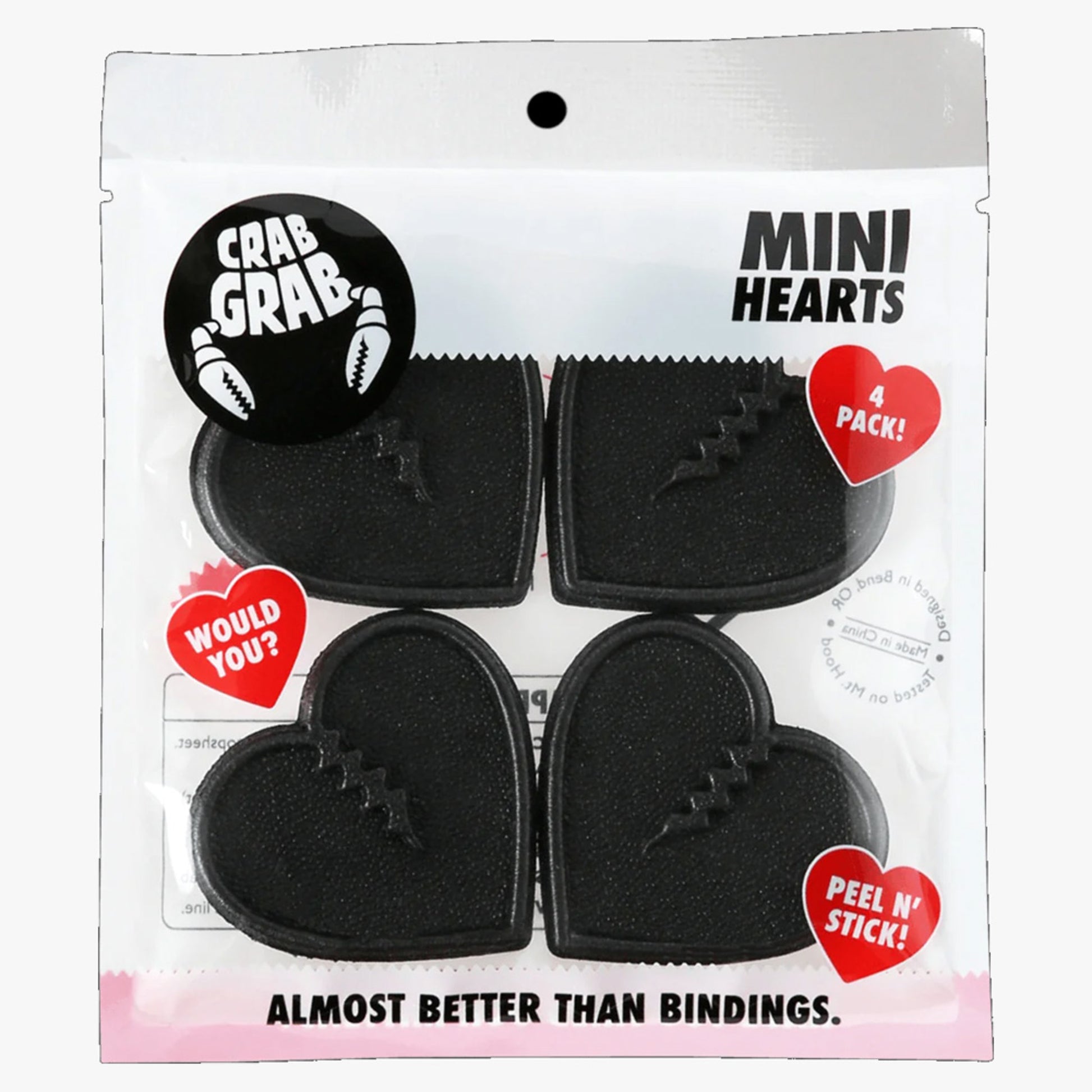 Crab Grab Mini Hearts - Black