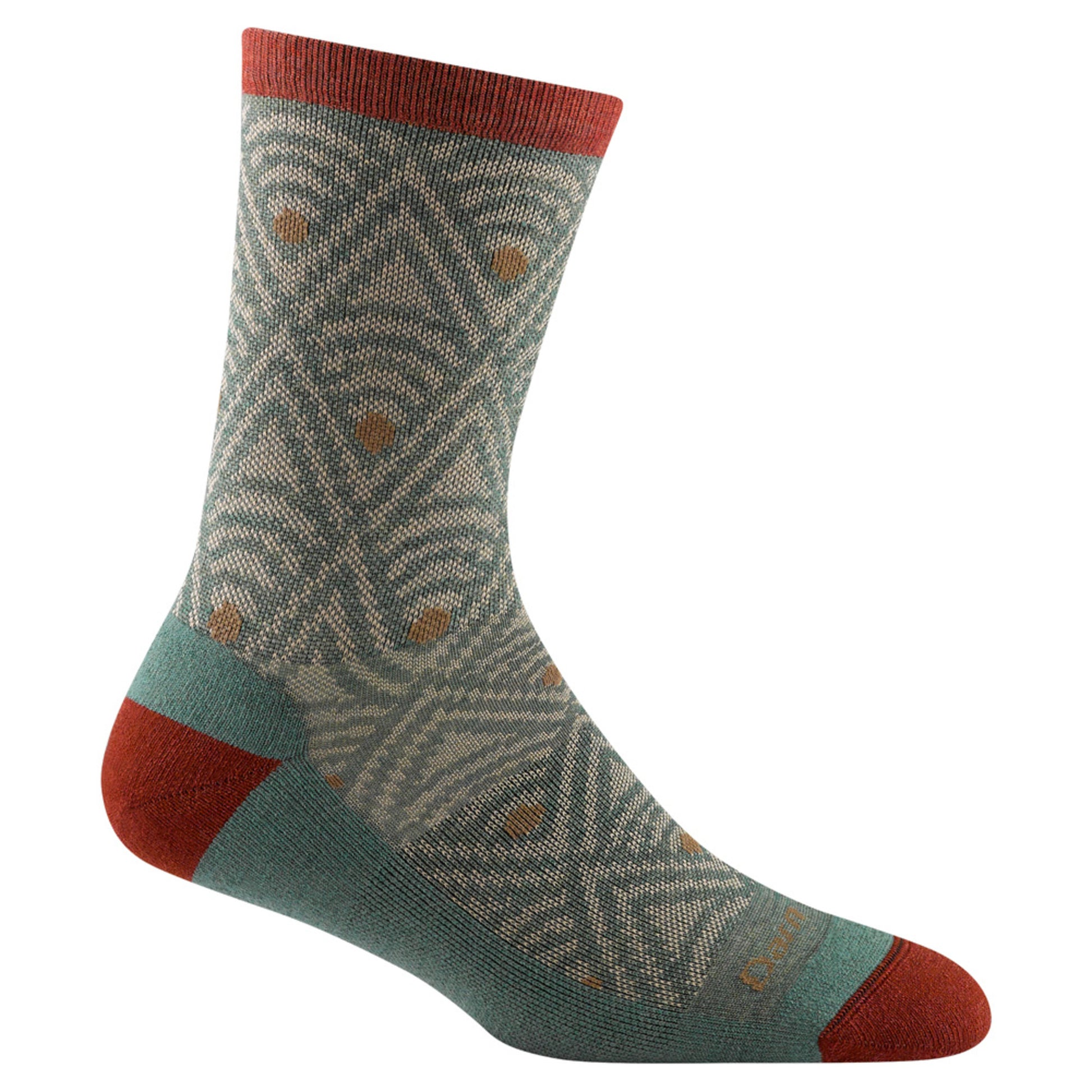Darn Tough Deco Crew Lightweight Women's Sock - LICHEN - S