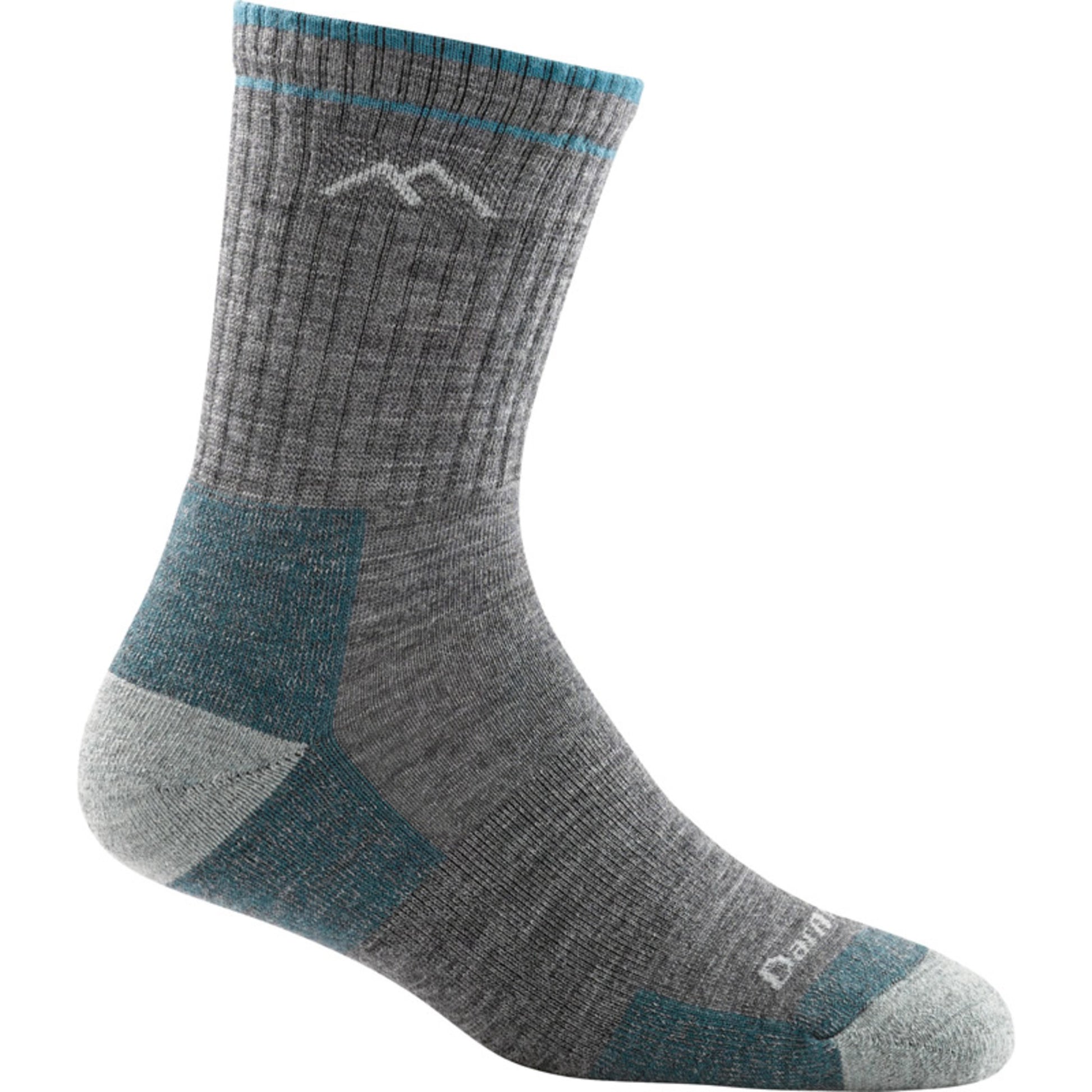 Darn Tough Ladies Merino Wool Micro Crew Cushion Sock - SLATE - XL