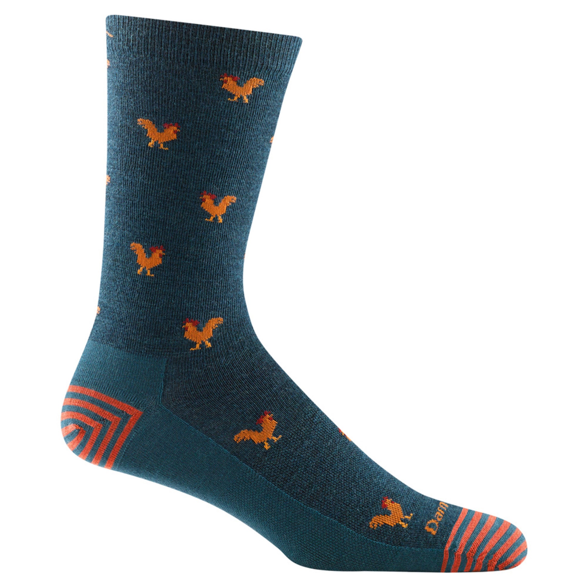 Darn Tough Men's Strut Crew Lightweight Sock - DARK TEAL - XL