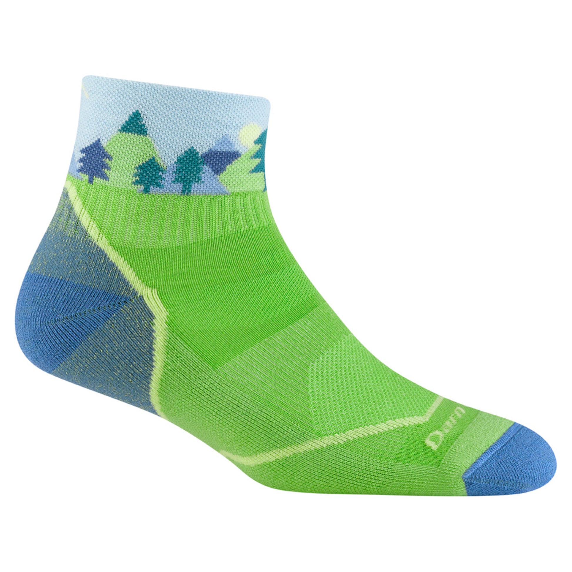 Darn Tough Quest Lightweight Junior 1/4 Sock - GREEN - S