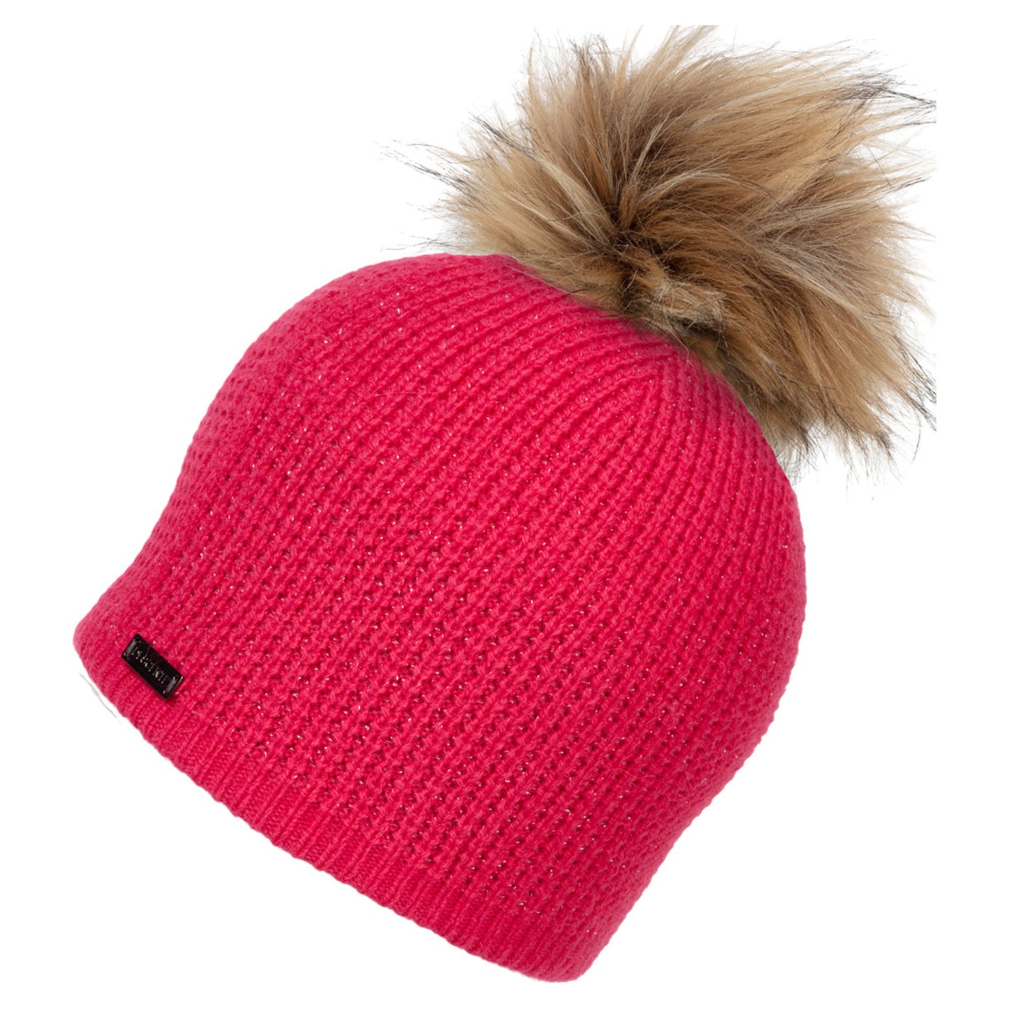 Descente Sonia Fur Pom Pom Women's Beanie - SASANQUA PINK