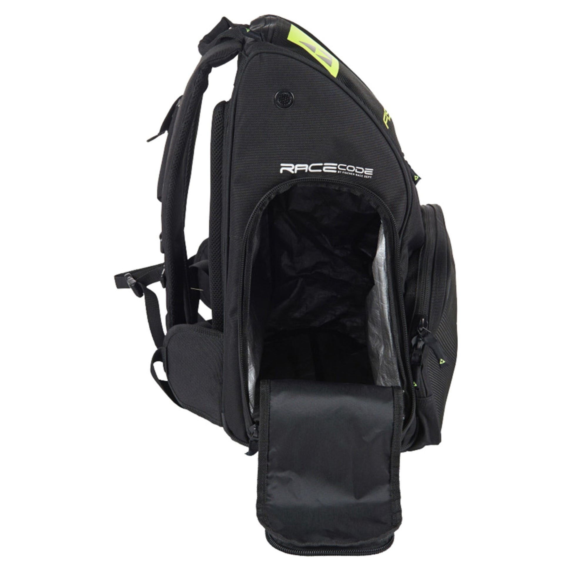 Fischer Race 70L Backpack - BLACK_NEON YELL