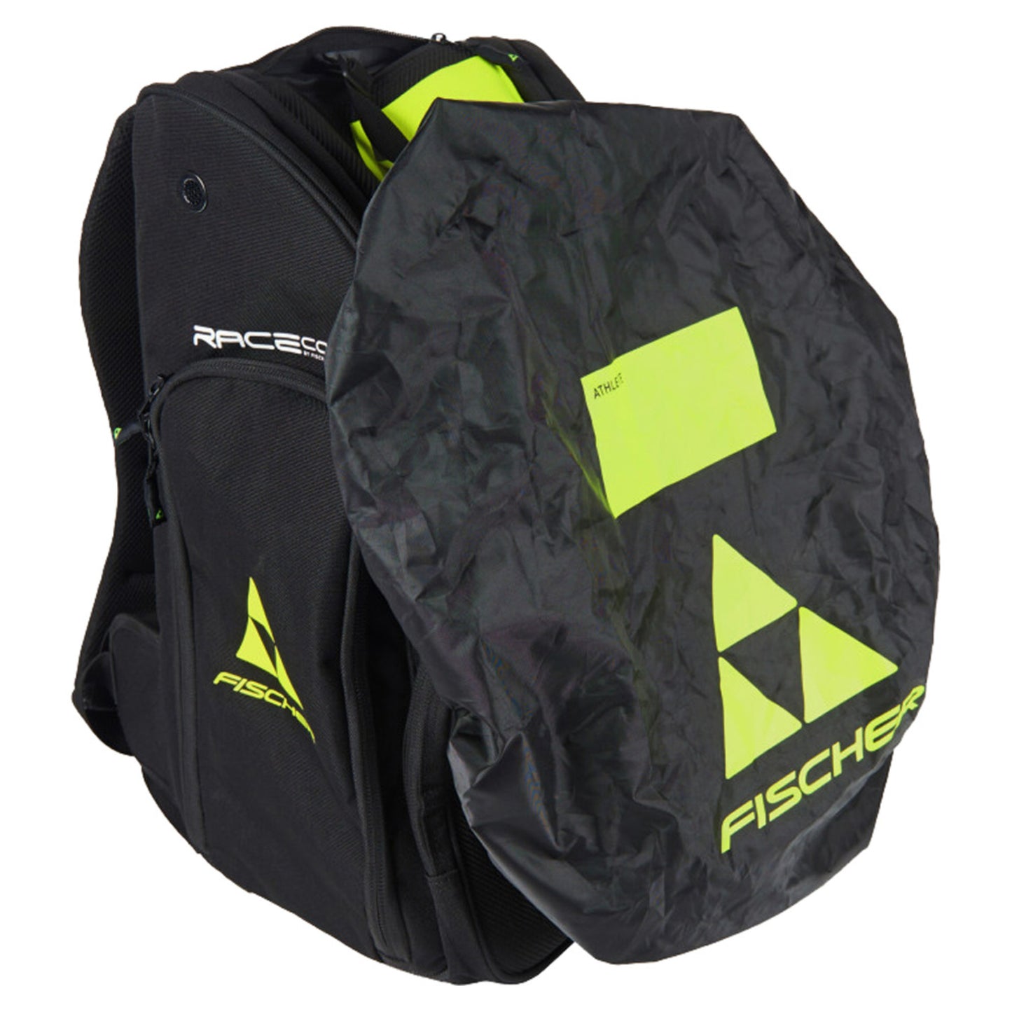 Fischer Race 70L Backpack - BLACK_NEON YELL