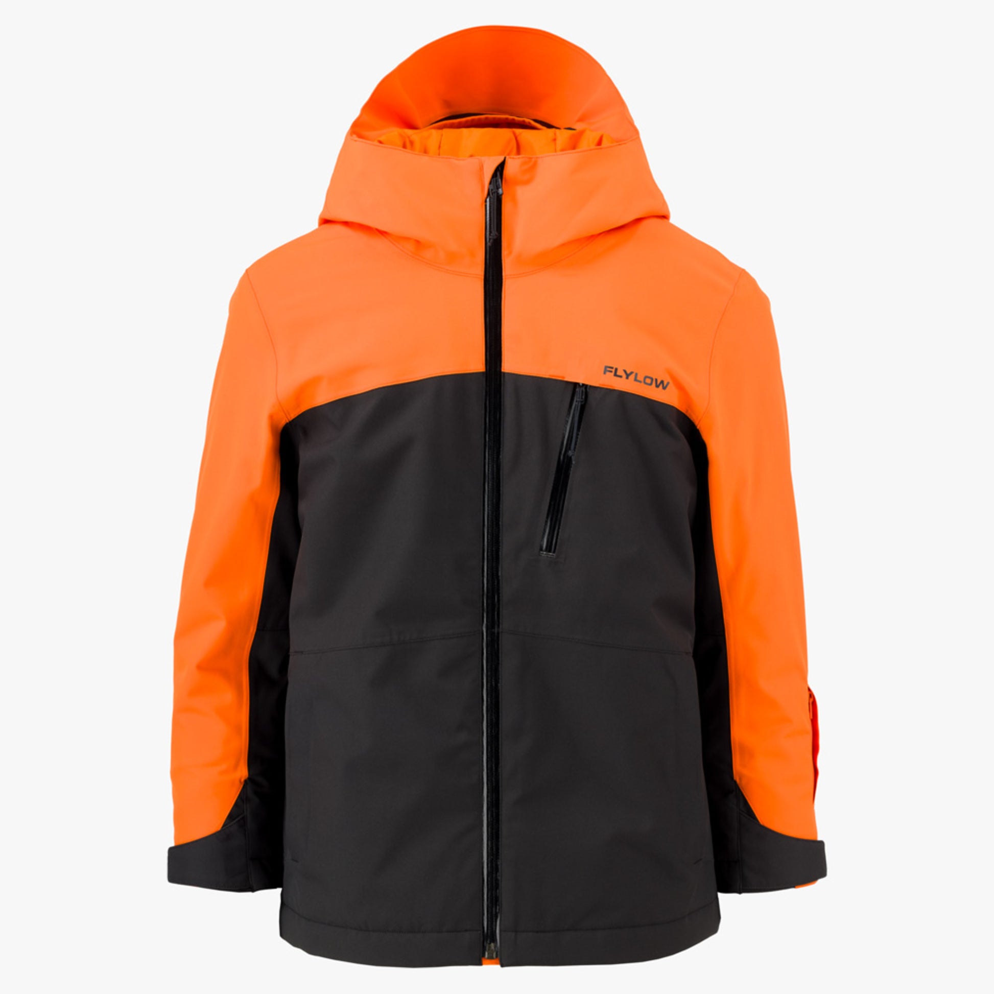 Flylow Explorer Youth Jacket - Black/Blaze - XL