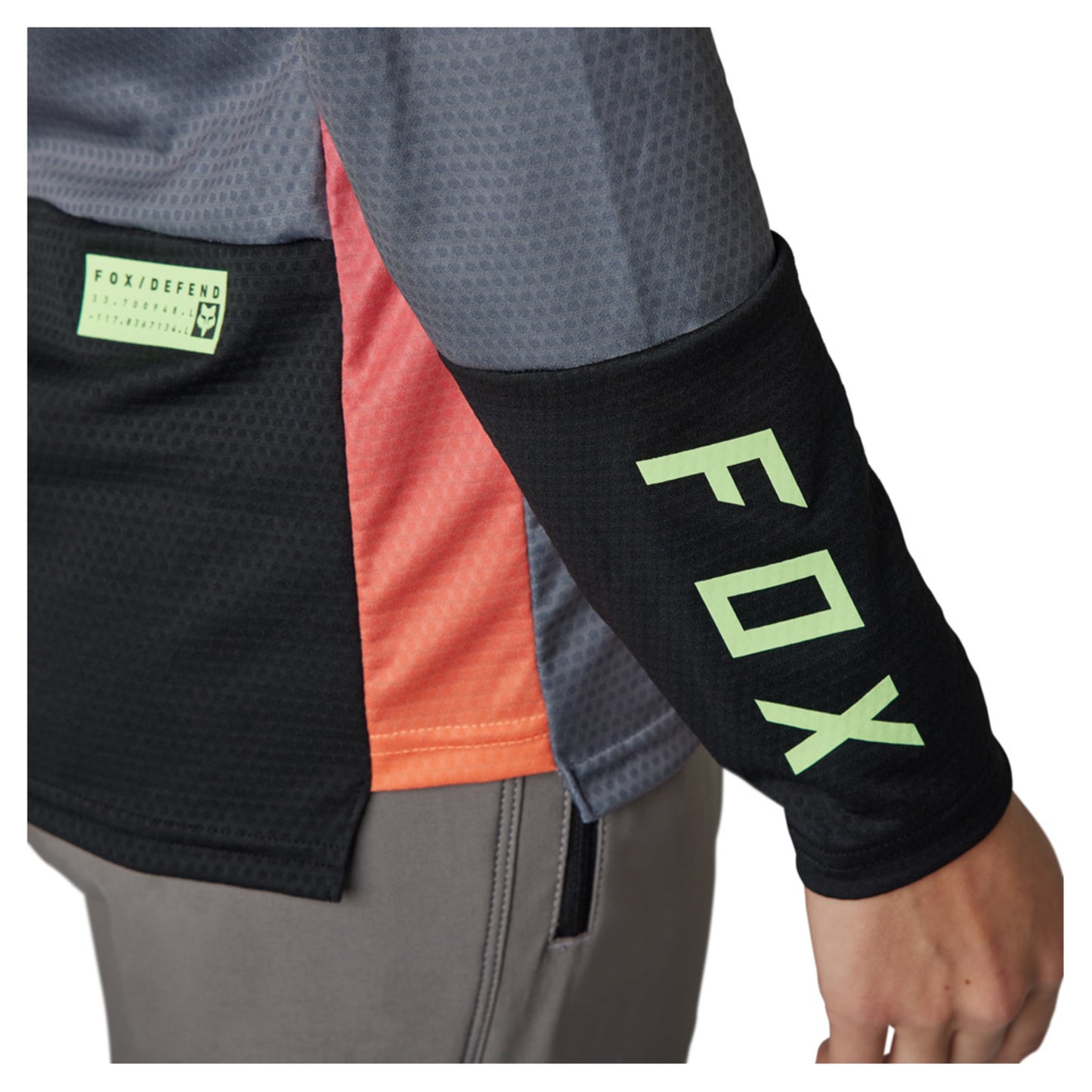 Fox Defend Race Women's LS Jersey - PEWTER - XS