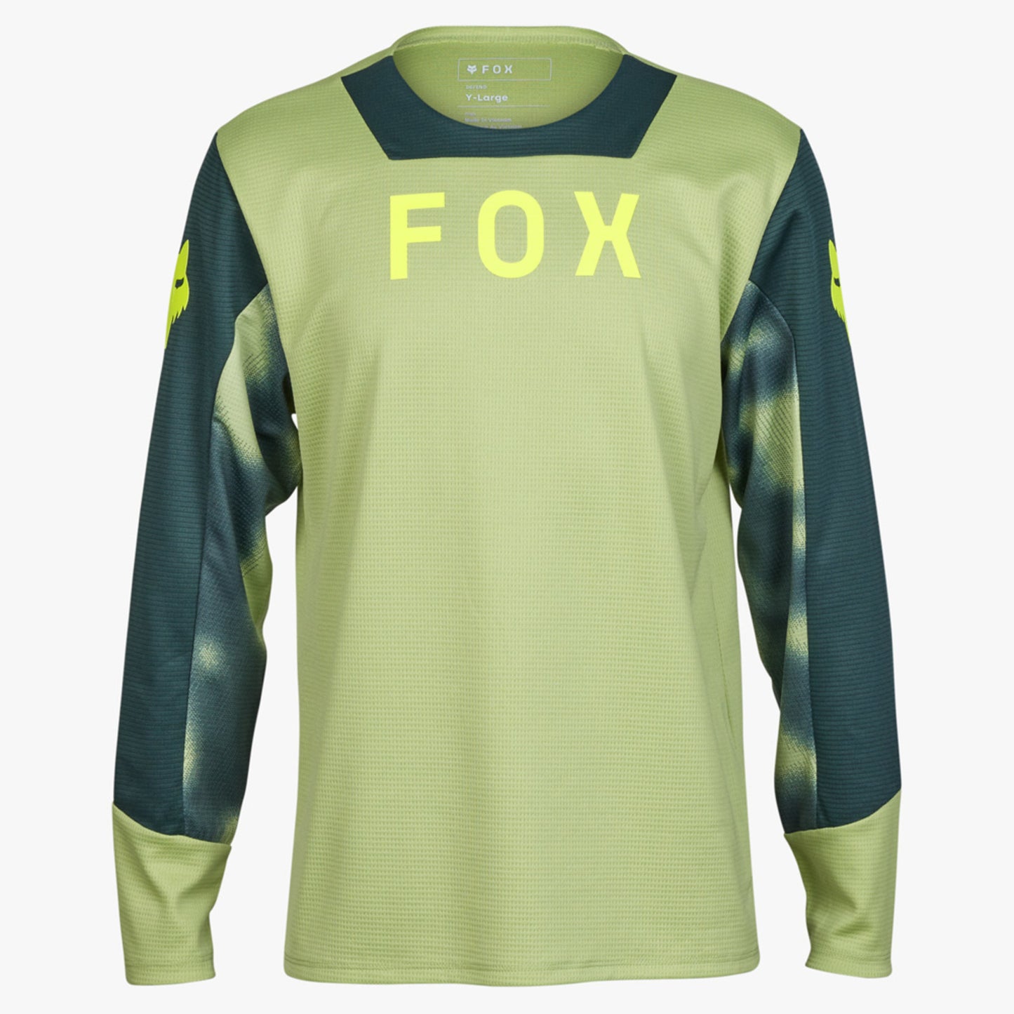 Fox Defend Taunt LS Youth Jersey - Pale Green - YXL