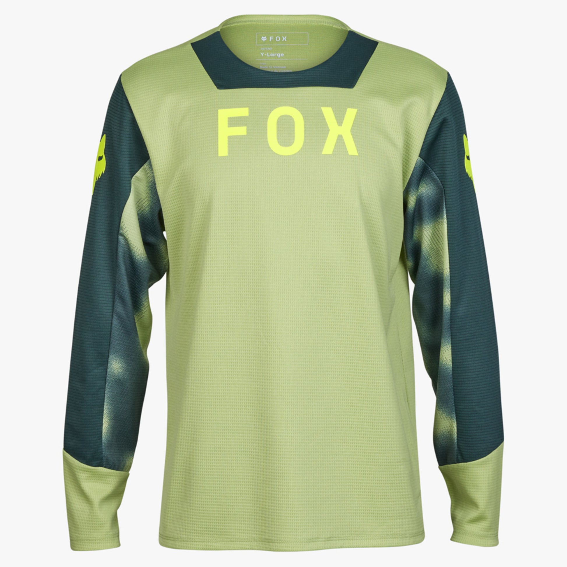 Fox Defend Taunt LS Youth Jersey - Pale Green - YXL