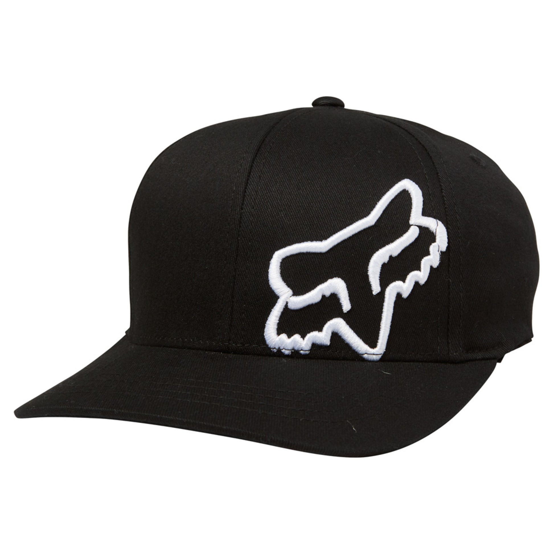 Fox Flex 45 Flexfit Youth Hat - BLACK WHITE
