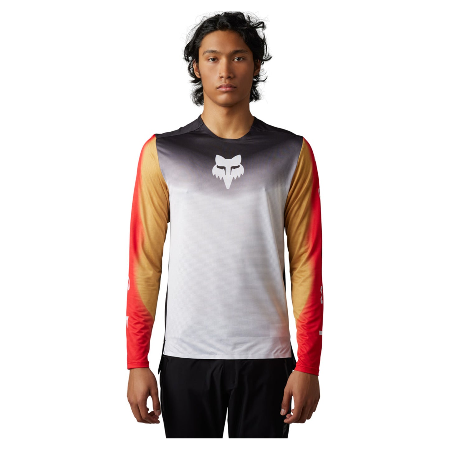 Fox Flexair Men's LS Jersey Novah - BLACK_WHITE - XXL