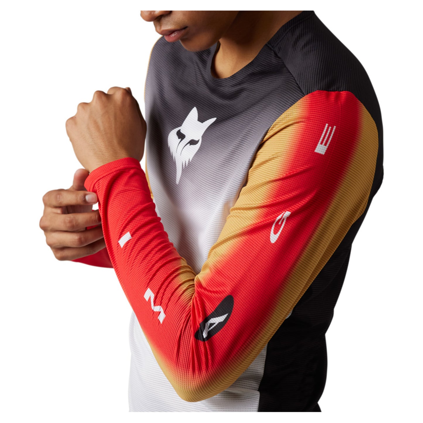 Fox Flexair Men's LS Jersey Novah - BLACK_WHITE - XXL