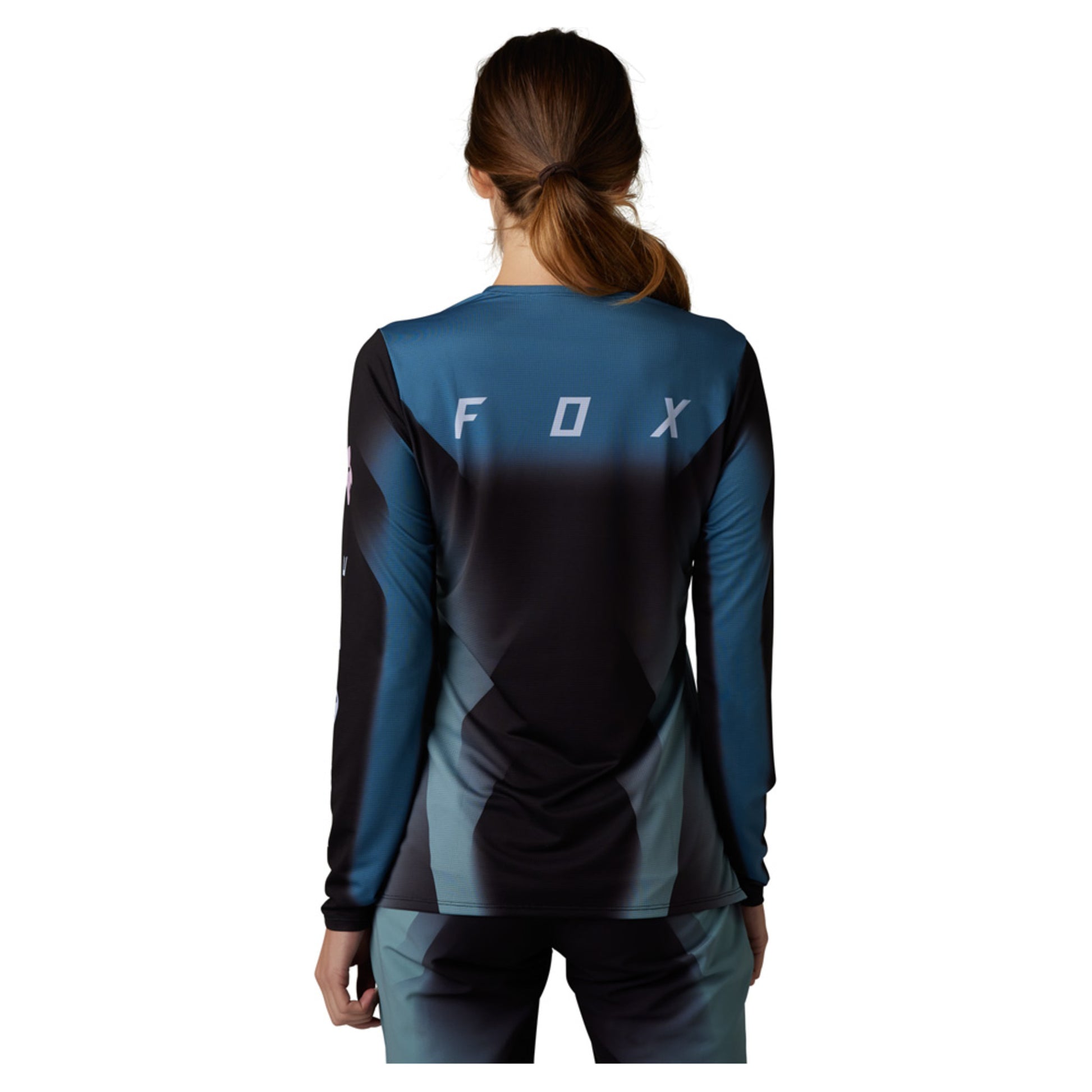 Fox Flexair TS57 Women's LS Jersey - BLACK - XS