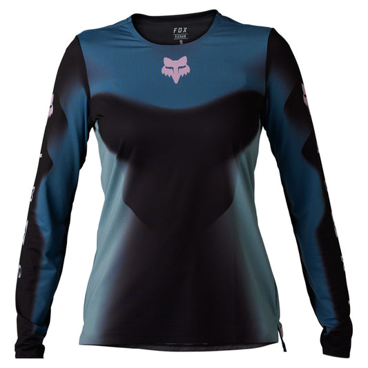 Fox Flexair TS57 Women's LS Jersey - BLACK - XS