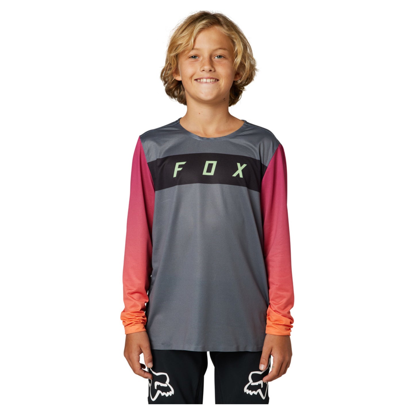 Fox Flexair Youth LS Jersey - PEWTER - XL
