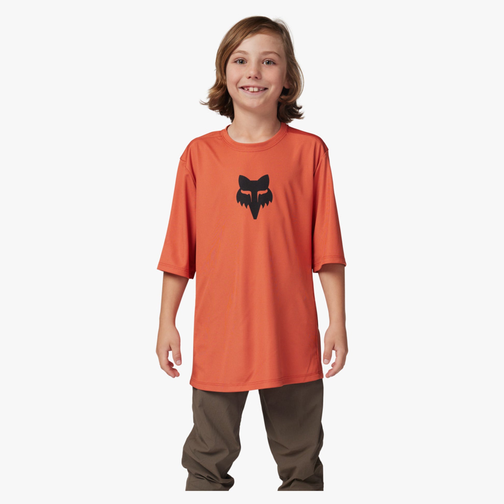 Fox Ranger SS Youth Jersey - Atomic Orange - YXL