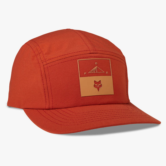 Fox Summit Camper 5 Panel Hat - Scarlet