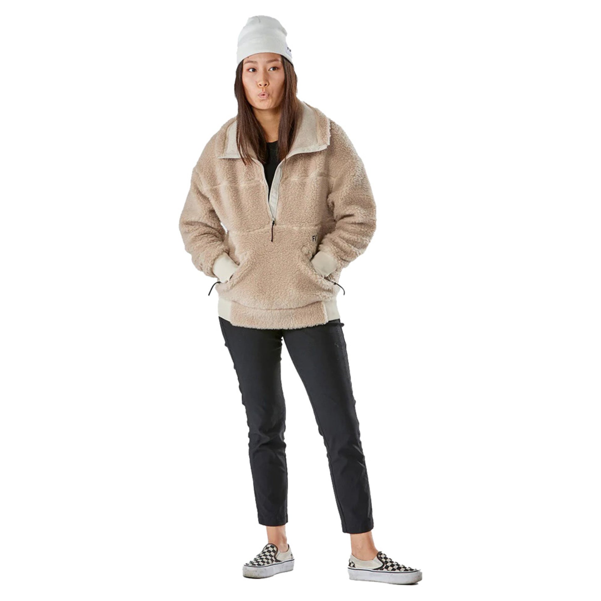 Future Wild Root Pillow Fleece Women's Jacket - SAND - S