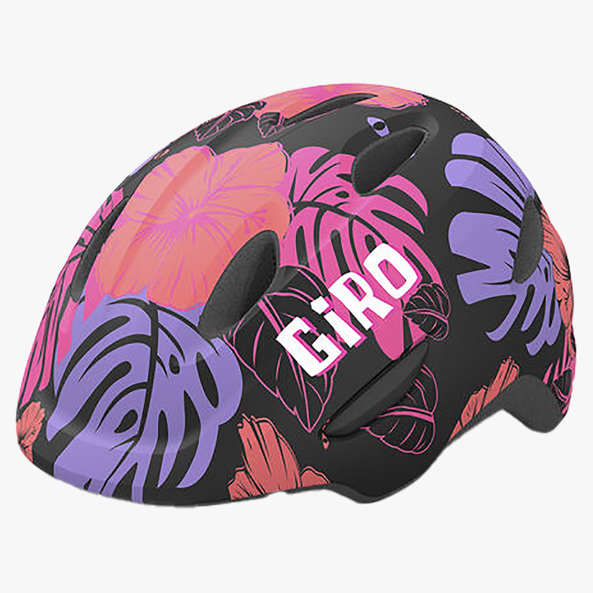 Giro Scamp Youth BIke Helmet - Matte Black Floral - S