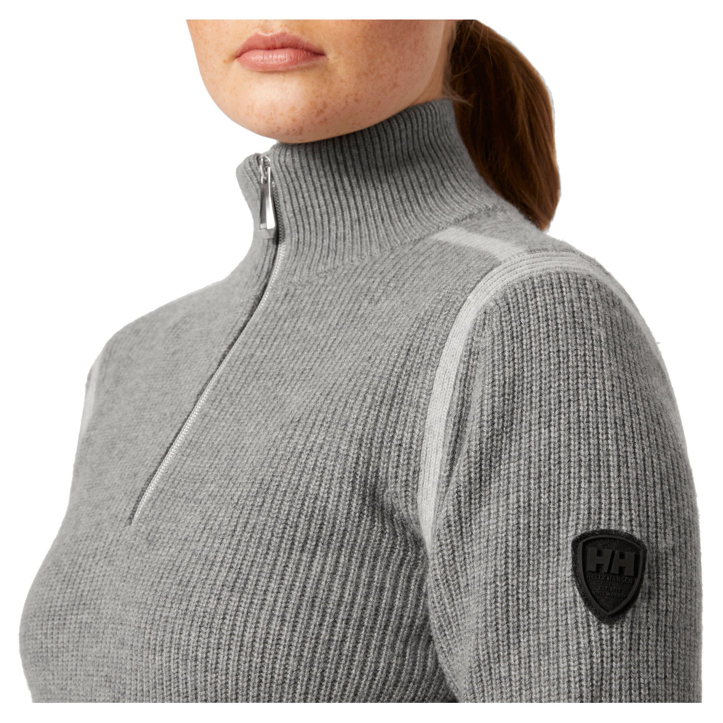 Helly Hansen Edge Knitted Women's Sweater - GREY MELANGE - S