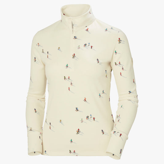 Helly Hansen St Moritz Lifa Active 2.0 Women's 1/2 Zip - Snow - XL
