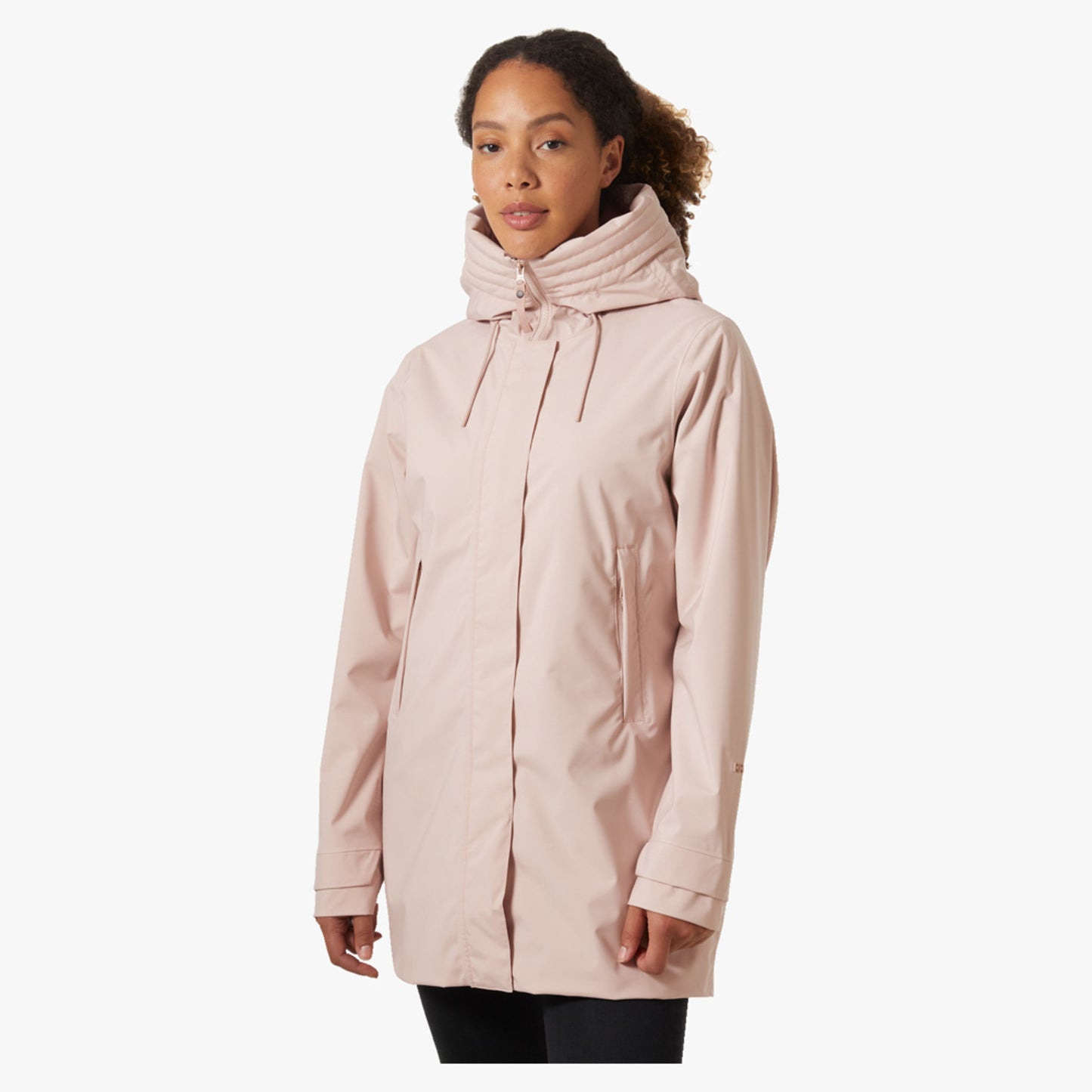 Helly Hansen Victoria Mid Length Women's Raincoat - Pink Cloud - L