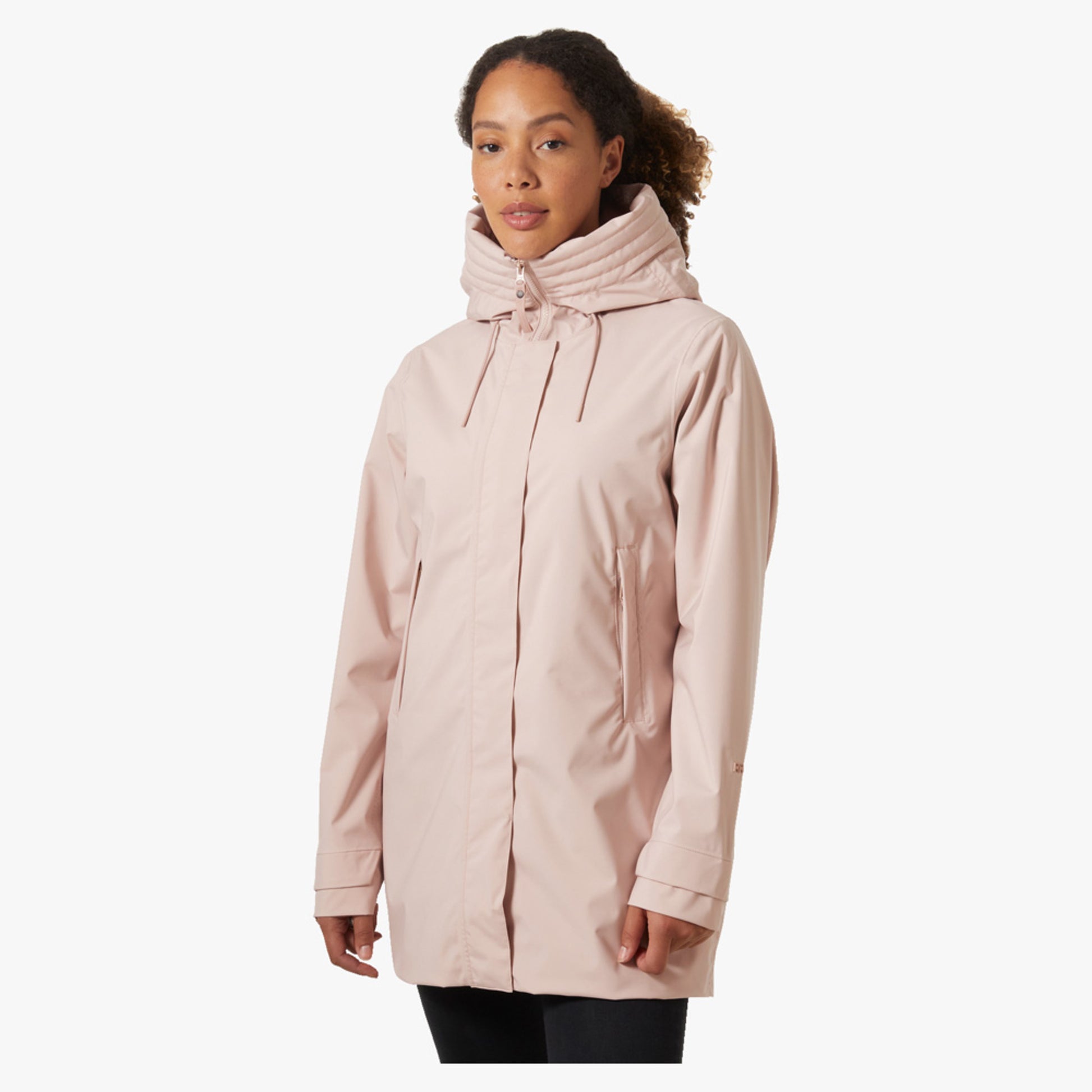 Helly Hansen Victoria Mid Length Women's Raincoat - Pink Cloud - L