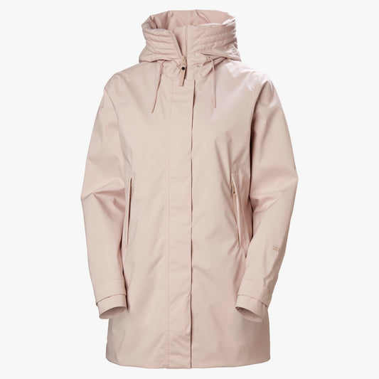 Helly Hansen Victoria Mid Length Women's Raincoat - Pink Cloud - L