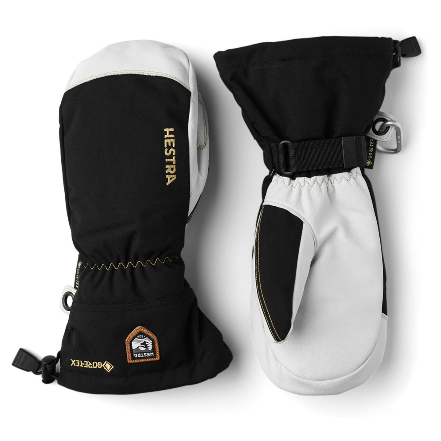 Hestra Army Leather Gore-Tex Mittens - BLACK - 9
