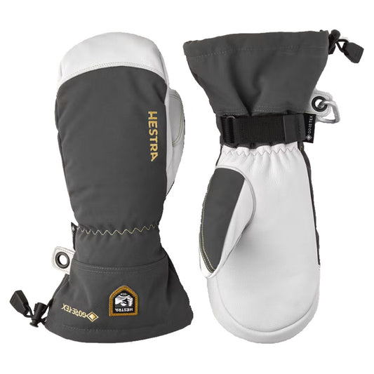 Hestra Army Leather Gore-Tex Mittens - GREY - 7
