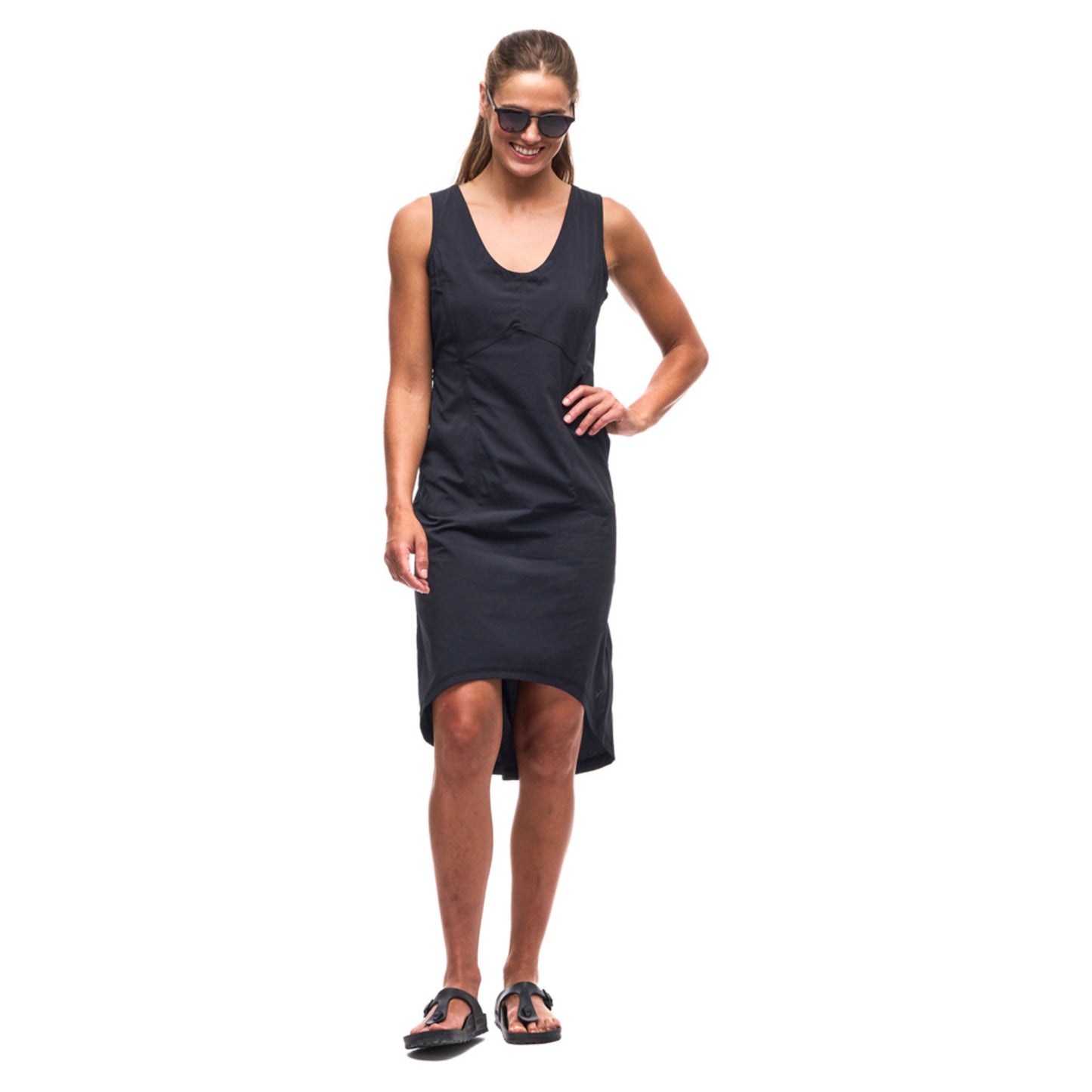 Indyeva Liike Long Dress - BLACK - XL