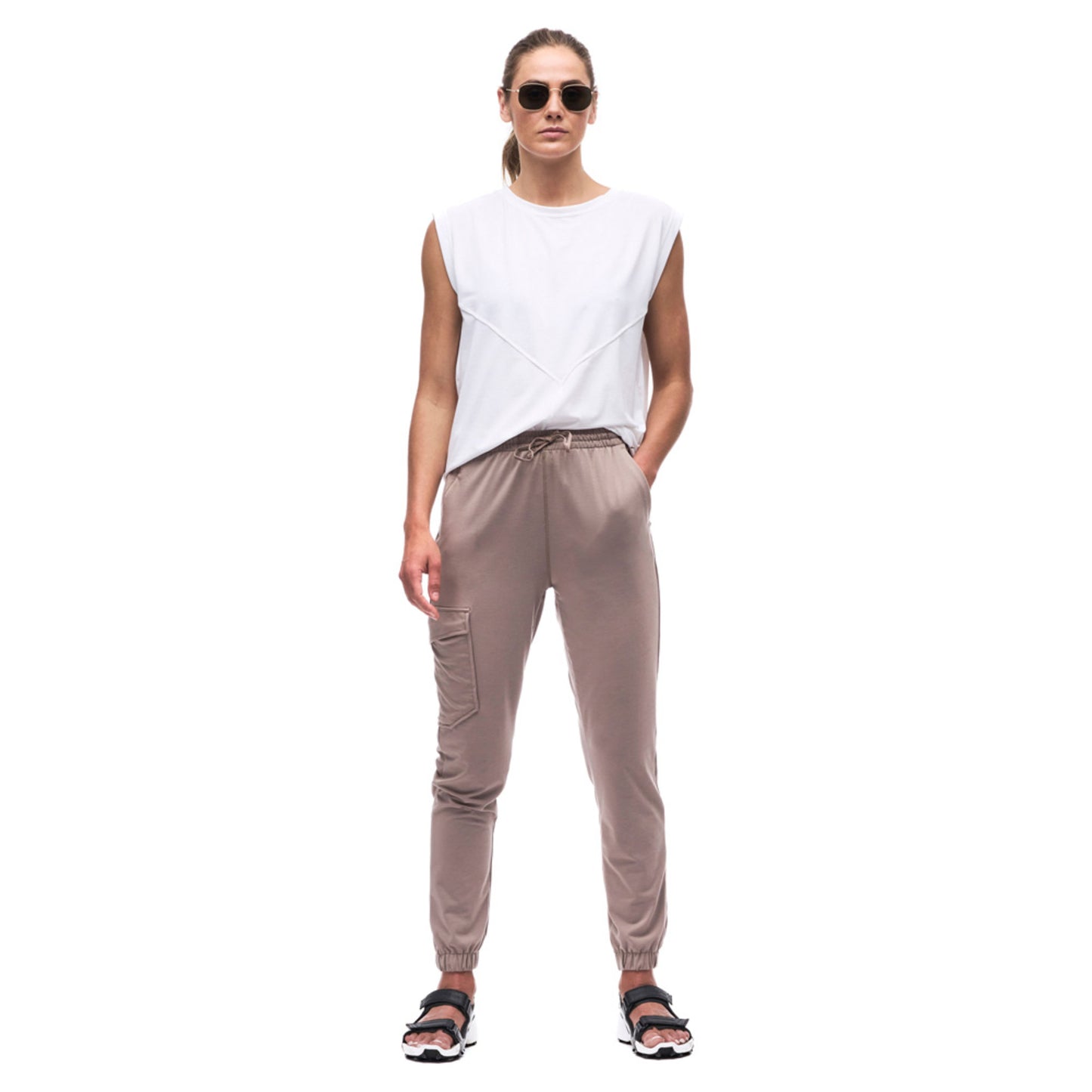 Indyeva Uga Women's Jogger Pants - TORTILLA - XL
