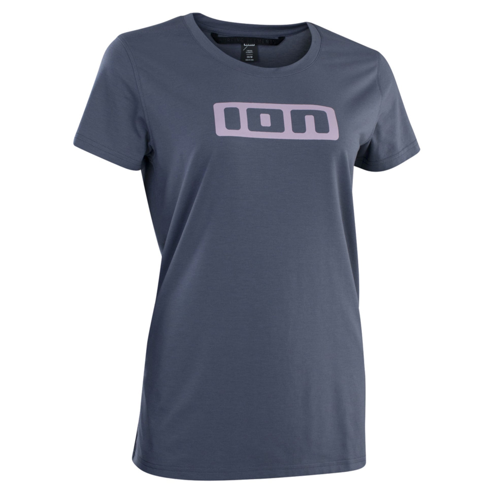 ION Logo SS Women's Bike Jersey - STORM BLUE - XL