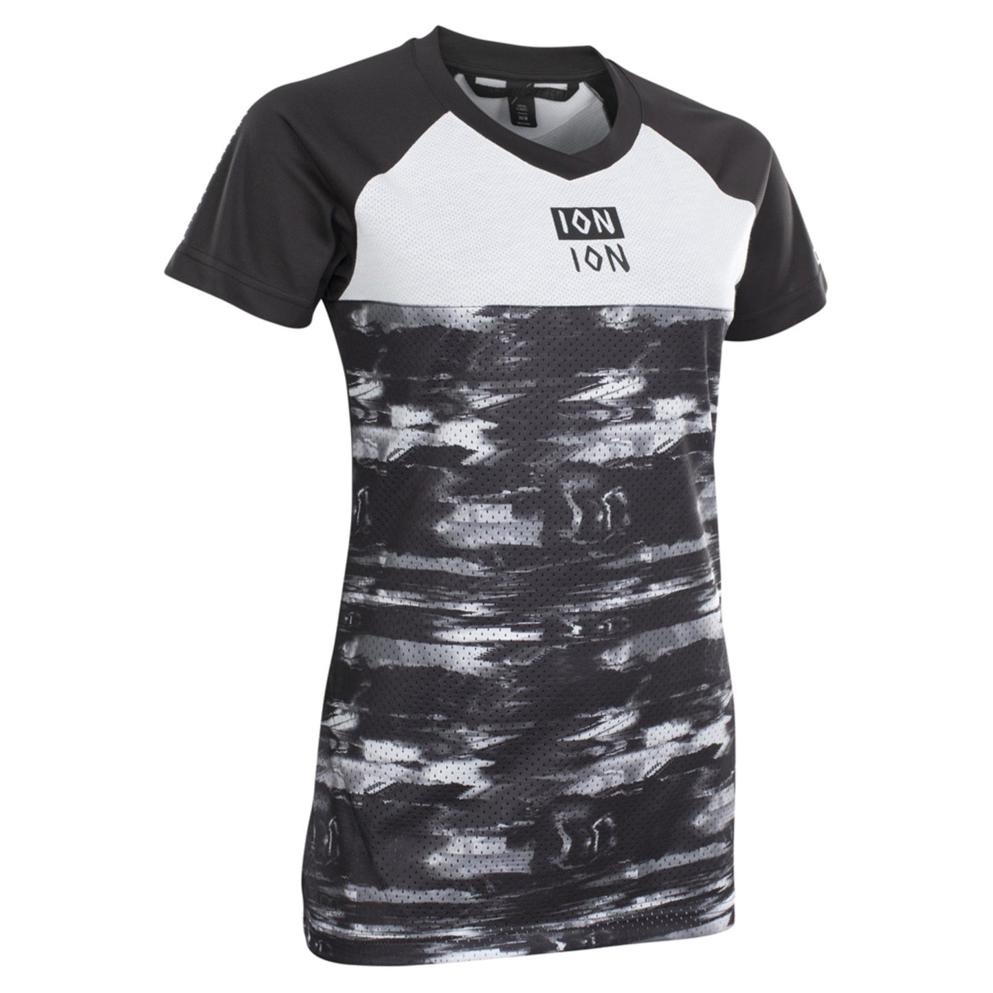 ION Women's Scrub AMP Distortion SS Jersey - BLACK - S