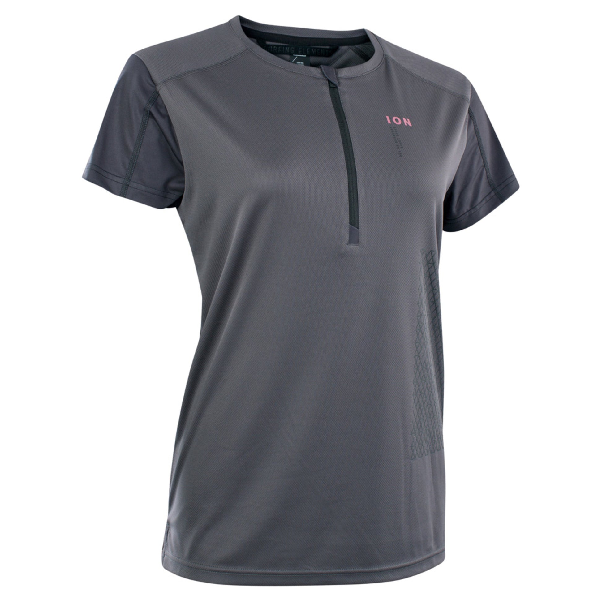 ION Women's Traze Vent Half Zip SS Jersey - GREY - XL