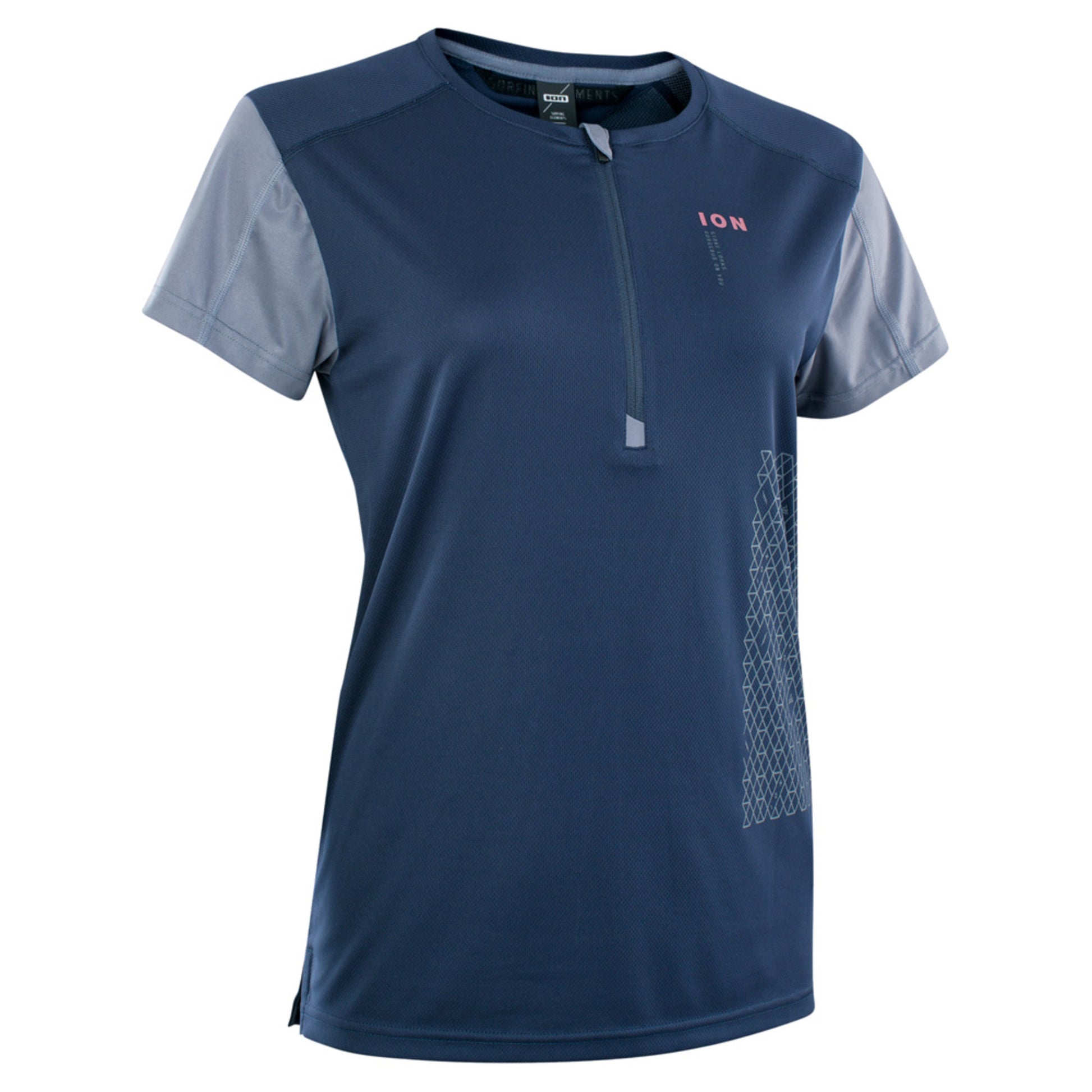 ION Women's Traze Vent Half Zip SS Jersey - INDIGO DAWN - XS
