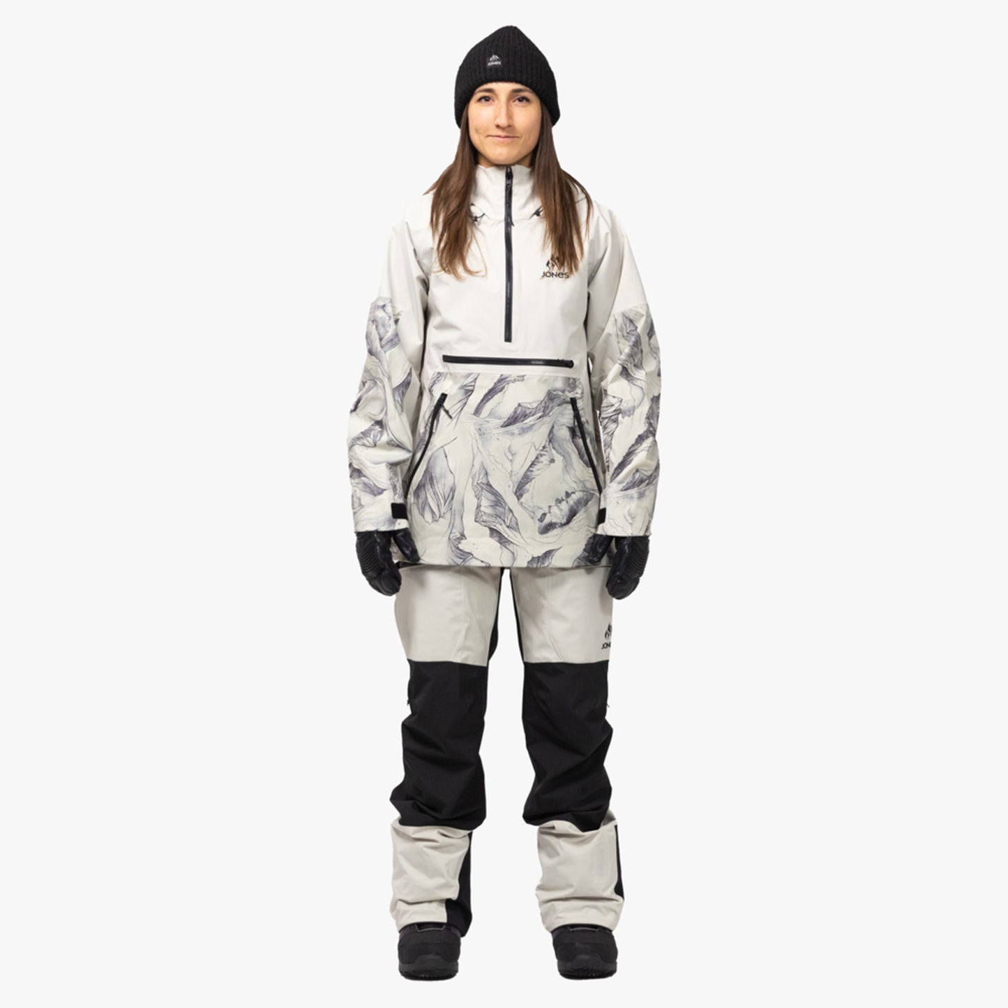 Jones MTN Surf Recycled Anorak Women's Jacket - GLACIER ALLOVER - L